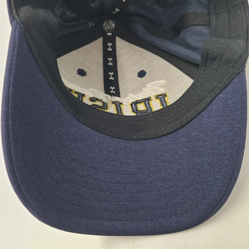 Youth Notre Dame Fighting Irish Hat Adjustable Under Armour‎ Blue Gold NCAA Boys